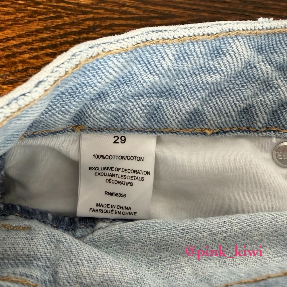 🆑 Blue Revival Pearl Girl High Rise Exposed Pocket Denim Shorts - Picture 11 of 14